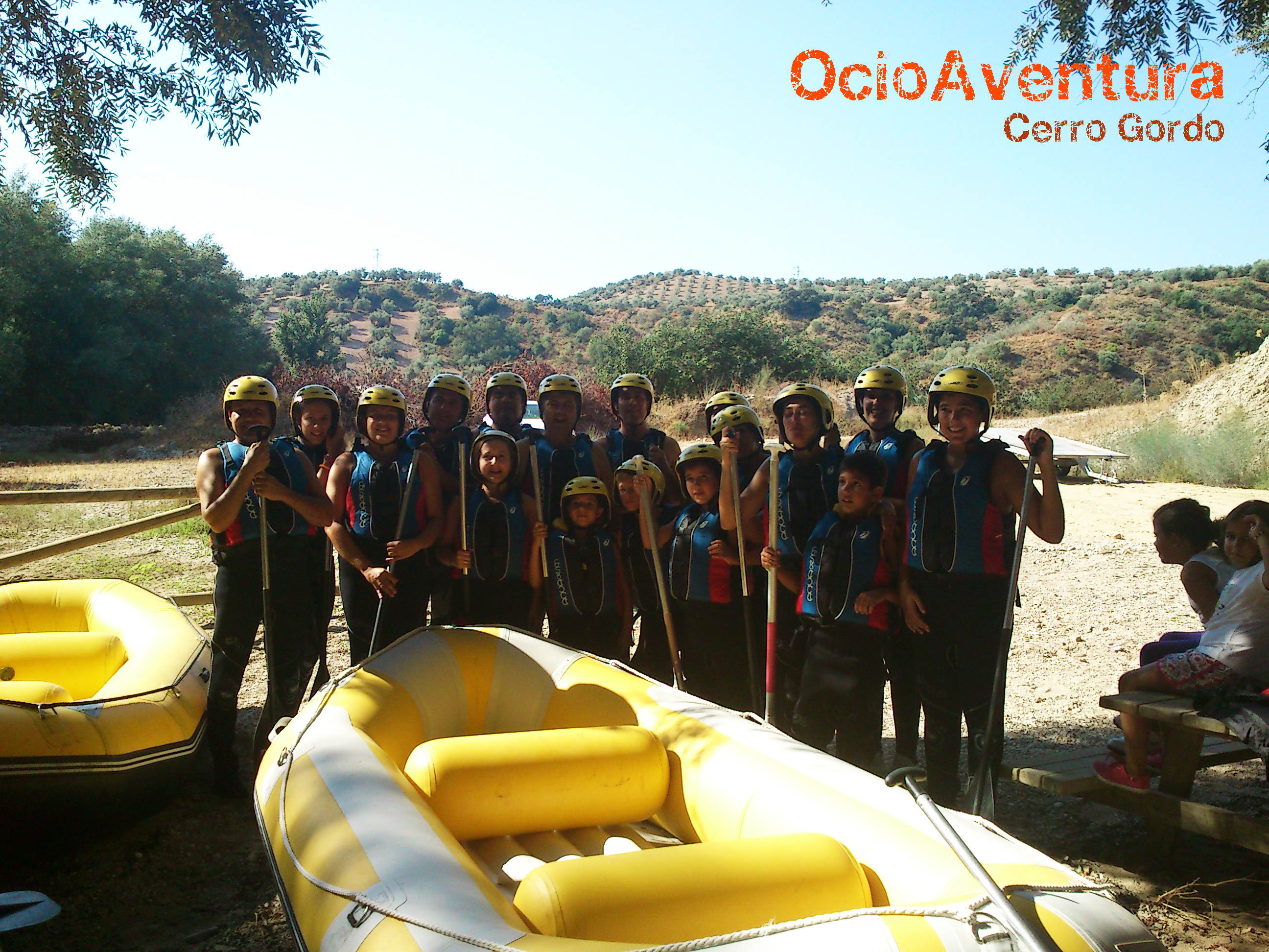 Rafting en familia