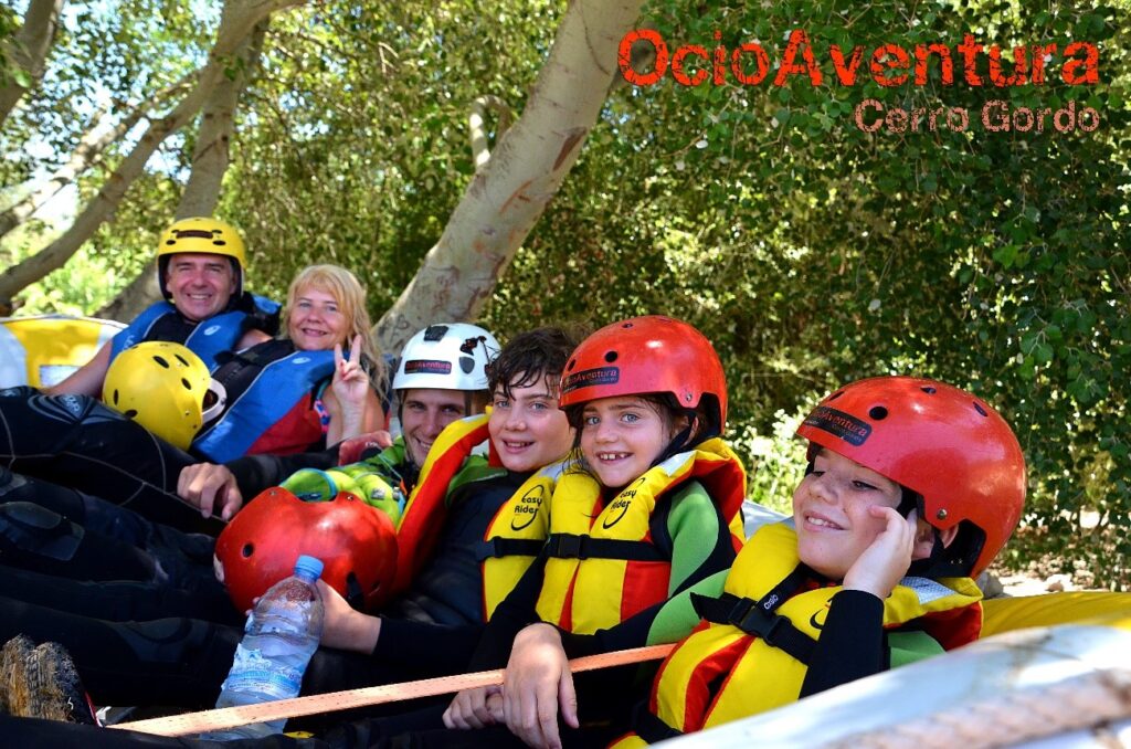 Rafting con niños en Málaga