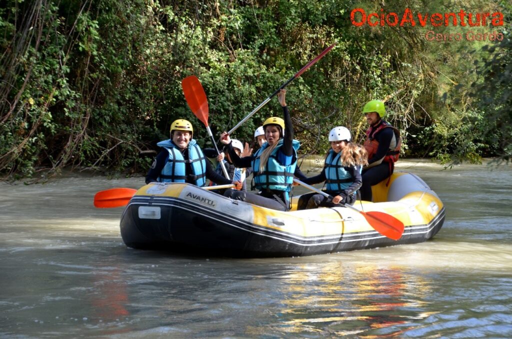 Rafting con niños en Cuevas Bajas Málaga